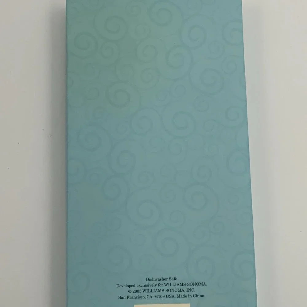 NIB Williams-Sonoma Fish Stir Sticks Set of 4 Multicolor Glass 2005